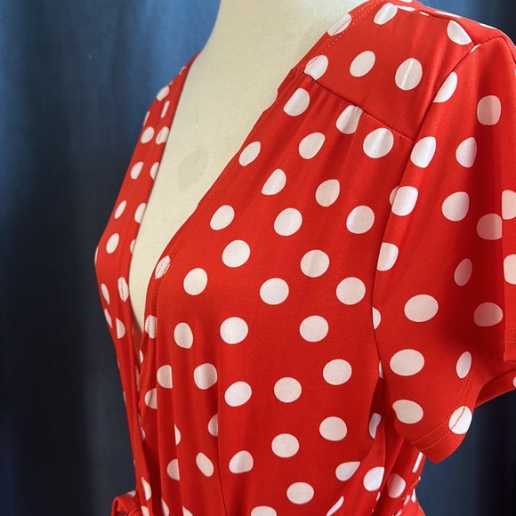 ☀️🆕BohoMaxi “Cinnamon” PolkaDot WrapDress NWT☀️ - Picture 11 of 17